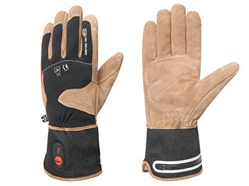 Preisvergleich Produktbild Beheizbare Arbeitshandschuhe für Damen und Herren in braun - Hochwertige Arbeitshandschuhe beheizt, gefüttert und wasserdicht mit Warm Touch (11)