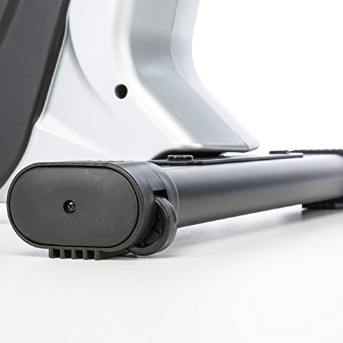 skandika Cardiobike Zelos Ergometer 12 Trainingsprogramme, 32-stufige elektronische Widerstandeinstellung, geräusch- und wartungsarmes Magnetbremssystem, Transportrollen, bis 150 kg belastbar - 9
