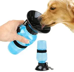 WISHBONE Dog Water Bowl Bottle Portable Aqua Dog Travel Water Bottle Bowl 18-oz Dog Bottle Auto Dog Mug for Pets