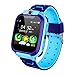 Produktbild ZLOPV Fitness Armband 2019 Neue Uhr Smart 4G Kinder Smart Watch Phone SOS-Kamera SIM Kartensteckplatz Touchscreen-Spiel SmartWatch für Kinder, blau
