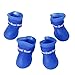 Produktbild Baoblaze Wasserdichte kleine Haustier Hund Regen Schuhe Stiefel Socken Welpen Anti-Rutsch Stiefel - Blau, S