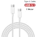 Produktbild Wokee USB C 1M Kabel auf USB 3.1 Datensynchronisations Schnellladegerät Ladekabel für Typ C Geräte,MacBook für Ipad Pro 11/12.9 Zoll