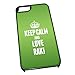 Produktbild Schwarz Cover für iPhone 5/5S 1442 grün Keep Calm und Love Raki