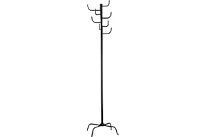 HAKU FURNITURE HAKU Möbel wieszak na ubrania, metalowy, czarny, Ø 37 x wys. 180 cm