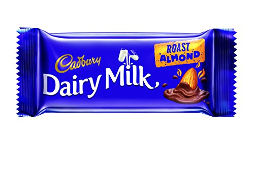 Cadbury Dairy Milk Roast Almond Chocolate Bar, 36 gm (Pack of 12)