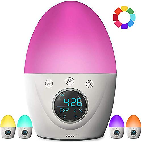 Preisvergleich Produktbild Fdhd Kindernacht-Lichtwecker, Laternen-Atmosphäre Lichtuhr, Weckleuchte elektronische Uhr