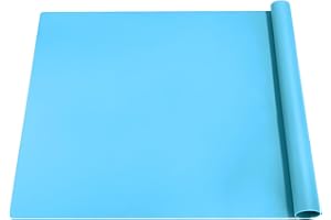 Xespis Tappetino in silicone grande, 70 x 50 cm, tappetino in silicone per resina epossidica, tappetino per bricolage, tappetino da pittura per bambini, tappetino multiuso in silicone antiscivolo,
