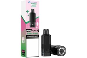 GENERIC Pods for Hayati Pro Max Plus 6 K | 2 0 - m g NicStrength | Reusable Pods | Pods Replacement | No Nicotine | Clean Puffs | Pack of 2 (Strawbery Kiwii)