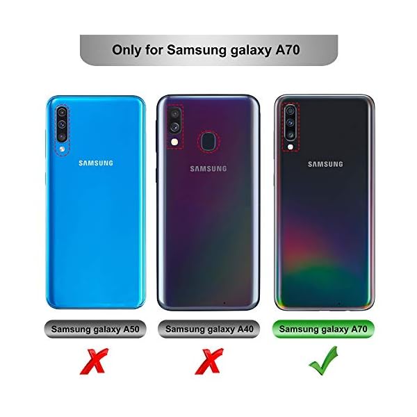iBetter für Samsung Galaxy A70 Hülle, Ultra Thin Tasche Cover Silikon Handyhülle Stoßfest Case Schutzhülle Shock Absorption Backcover Hüllen passt für Samsung Galaxy A70 Smartphone – Bild 3