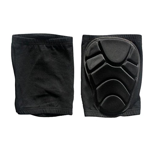 Preisvergleich Produktbild GWELL Erwachsene / Kinder Knieprotektoren Knieschützer Knieschoner Elastisch Kniebandage für Skifahren Motorradfahren Snowboard Skating Schwarz XS