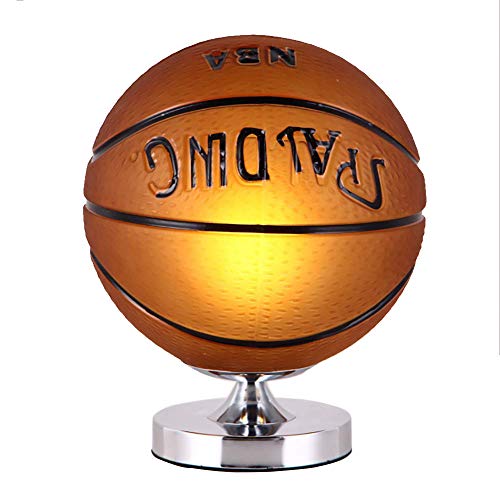 Preisvergleich Produktbild Tischlampe Nachttischlampe Schreiben Lesen Tischlampe Glasball Persönlichkeit Fußball Basketball Kinder,Basketball
