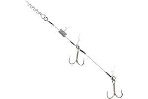 Fox Rage Ti Pro Arnés de 20 – 25 cm Tamaño Individual 1/0 8g Con alambre de titanio de 35 g, Perfecto Para señuelos suaves