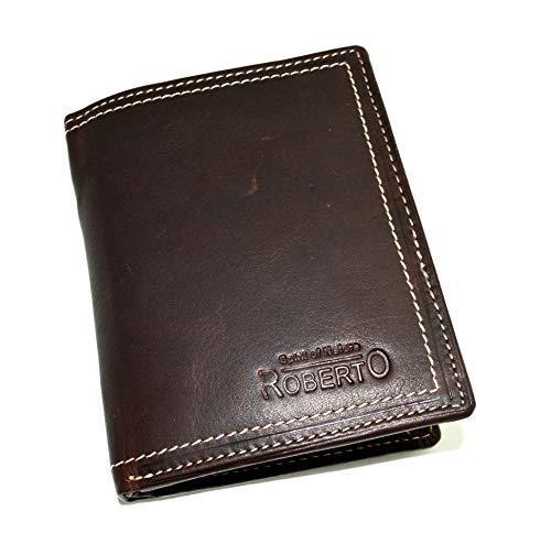 Preisvergleich Produktbild flevado Portemonnaie mit RFID Schutz Herren Ledergeldbörse Geldbeutel Brieftasche