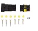 Produktbild 2Pcs 3 polig Stecker 1.5mm Steckverbinder Wasserdicht f¨¹r Auto KFZ Boot