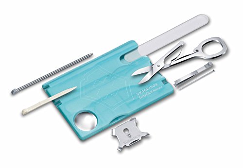 Victorinox Taschenwerkzeug Swisscard Nailcare, Hellblau Transparent, 0.7240.T21 - 2