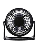 Ventilateur électrique Ventilateur de Refroidissement USB Mini Ordinateur de Bureau Ventilateur Portable Mini Ventilateur électrique Portable avec la Vente en Gros (Color : Black)