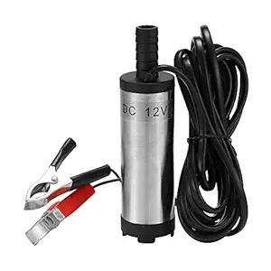 DC 12V Electric Submersible Pump Stainless Steel Submersible Pumps for Water Oil Kerosene 12 L/min Refueling Tool