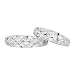 Accessorisingg 925 Silver Plated Snow Flake Crystal Couple Ring (Adjustable Size) [RG033] RS.599.00