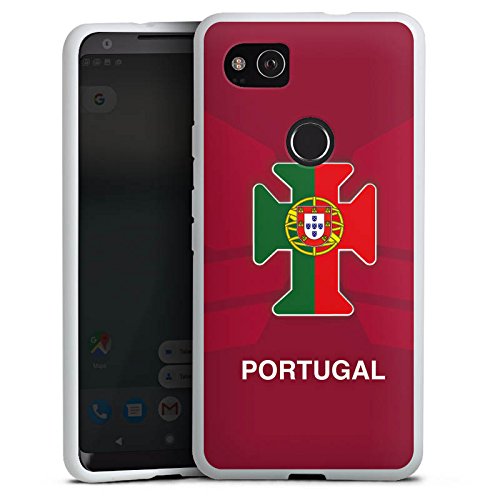 Google Pixel 2 XL Silikon Hülle Case Schutzhülle Portugal Em Trikot Fussball Football