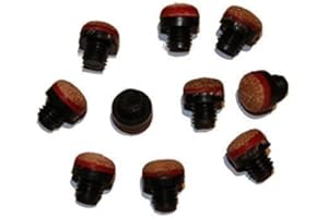 Zhaocaigui 10 Stück einschraubbare Billard-Queue-Spitzen 12 mm mit M8-Kunststoffgewinde