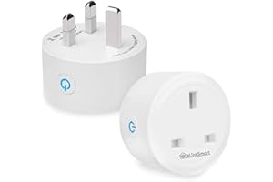 Smart Plug eLinkSmart 16A WiFi Outlet Compatible with Alexa, Google Home Wireless Socket Remote Control Timer Plug Switch, No Hub Required 2 Pack