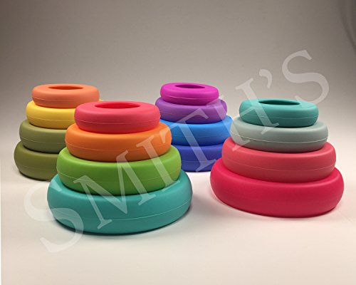 Smith’s 4er-Pack wiederverwendbare Silikon-Nahrungsmittelretter für Obst und Gemüse in Lagerbehältern – 4 Größen in Tropisch - 7