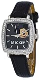 Disney MCK633 Women's Mickey Mouse Crystal Accented Square Shape Strap Watch