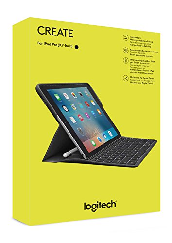 Logitech CREATE Tastatur-Case (mit Hintergrundbeleuchtung und Smart Connector für iPad Pro (9,7 Zoll), QWERTY englisches Tastaturlayout) schwarz - 7