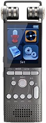 DEXILIO V9 16GB Real Professional Digital MP3 Voice Recorder One key Noise Reduction AGC HIFI Sound Quality Dual Microphones Long Distance Recording