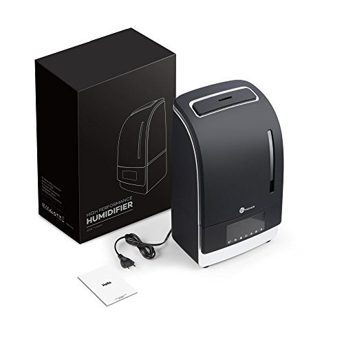 Luftbefeuchter TaoTronics Ultraschall 105W 6L Befeuchter Warm & Kalt Dampf Luftfilter mit LED-Display, separater Behälter für ätherische Öle, Nachtmodus - 8
