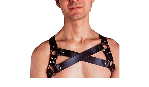 Leather Body Chest Harness Belt 