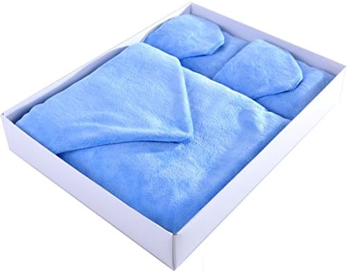 Beauty Salon Dedicated Superfine Fiber Thick Nano Towel Bath Towel Gift Box Suit Three-piece ( Color : #1 )