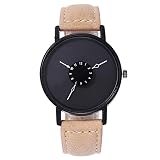gaddrt Uhren, vansvar Frauen Casual Quartz Lederband New Strap Watch Analog Armbanduhr (A)