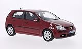Typ: Modello voll VW Golf V, dunkelrot, Modellauto, Fertigmodell, Welly 1:18