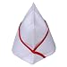 Produktbild Japanische Korean Sushi BBQ Restaurant Chef Hat Garnison Gap für Cafe Chef Kellner Weiß/Rot