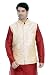 Vastramay Golden Cotton Silk Solid,Woven Men