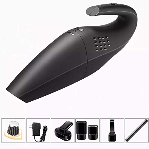 Preisvergleich Produktbild Aijin Auto-Staubsauger Handheld 120W Mini tragbare nass und trocken Dual-Use-Car Home Wireless Staubsauger, schwarz