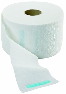 Fripac-Medis - Le Coiffeur - Rouleau de Crêpe Col - Rouleau de 100 Bandes - 5 Rouleaux par Lot