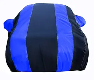 PLATONIC HUB Renault Kiger Car Cover Waterproof Model 2021 All Weather Windproof Dustproof UV Protection Scratch Resistant Universal Fit for New Renault Kiger (Blue Strip)