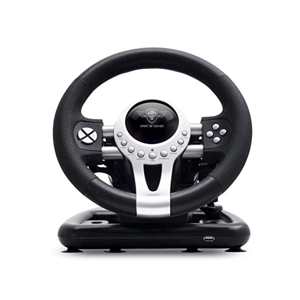 SPIRIT OF GAMER – RACE WHEEL PRO 2 – Volante De Juego Con Pedales, Palanca De Cambios – Rotación Del Volante – Soporte…
