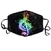 Produktbild Colored Flames Musical Note Android Wallpaper Face Mouth Mask Unisex Polyester Comfy Anti Dust Masks