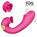 Produktbild Utimi G Punkt Vibrator Wiederaufladbar 10 Modi Vibrator C Punkt Stimulator Klitoris Masturbator mit Lecken Funktion, Rosa
