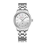 Easy Go Shopping Wasserdichte Kalender-Quarz-Diamant-Frauentisch der Frauen Uhr (Color : 3)