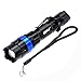 Produktbild Sandy Cowper Taschenlampe KX-H50 Cree Q5 3-Mode 370LM Weiß Zoom Konvexlinse LED-Taschenlampe mit Clip Taschenlampe Schmieröl (Farbe : Blau)