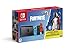 Price comparison product image Nintendo Switch Neon Blue/Red Fortnite Edition with Fortnite Currency + Double Helix Bundle