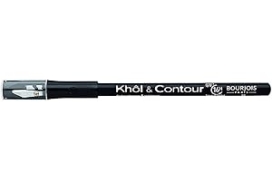BOURJOIS - Crayon Khôl & Contour 01 Noir-issime & Taille Crayon - 2en1 Khôl & Liner - Couleur Intense - Longue Tenue 12h - Testé Ophthalmologiquement