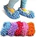 Produktbild Cute Staub Mop Hausschuhe Schuhe Bodenreiniger reinigen Einfache Badezimmer Büro Küche Rot