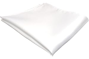 TigerTie Fazzoletto da taschino satinato, tinta unita, in poliestere, dimensioni: 26 x 26 cm