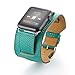 Produktbild Happysdh Armband für Apple Watch Series 4/3/2/1 38MM/40MM, Smartwatch Zubehör Leder Uhrenarmband Ersatzarmband Armbänder Smartwatch für Männer Frauen