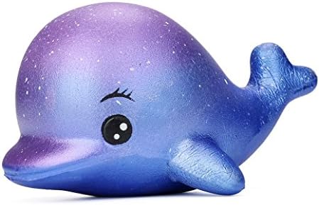 Pochers® 1PC Exquisite Fun Big Dolphin Squishy Cream Scented Slow Rising Cute Toy Stress Balls Squeeze Decompression Toys Kids Adults Gift For Stress Relief